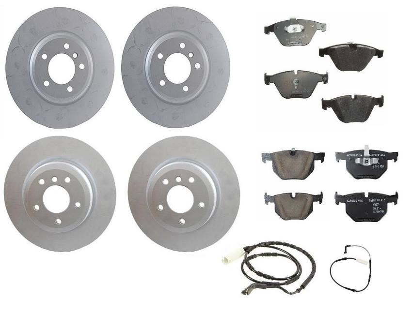 BMW Brake Kit - Pads and Rotors Front &  Rear (348mm/336mm)